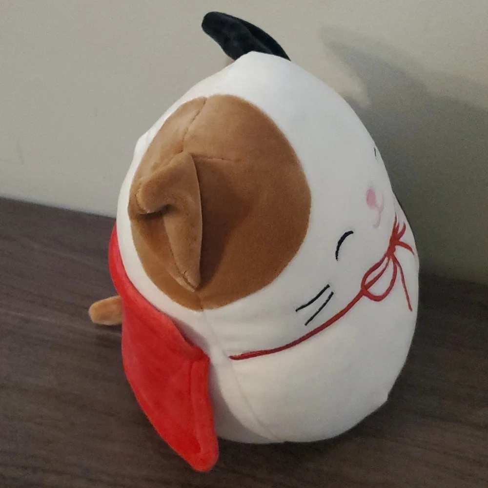 Squishmallows Halloween Squad 8" Cam the Cat Vampire with fangs and red cape NWT - Picture 4 of 6